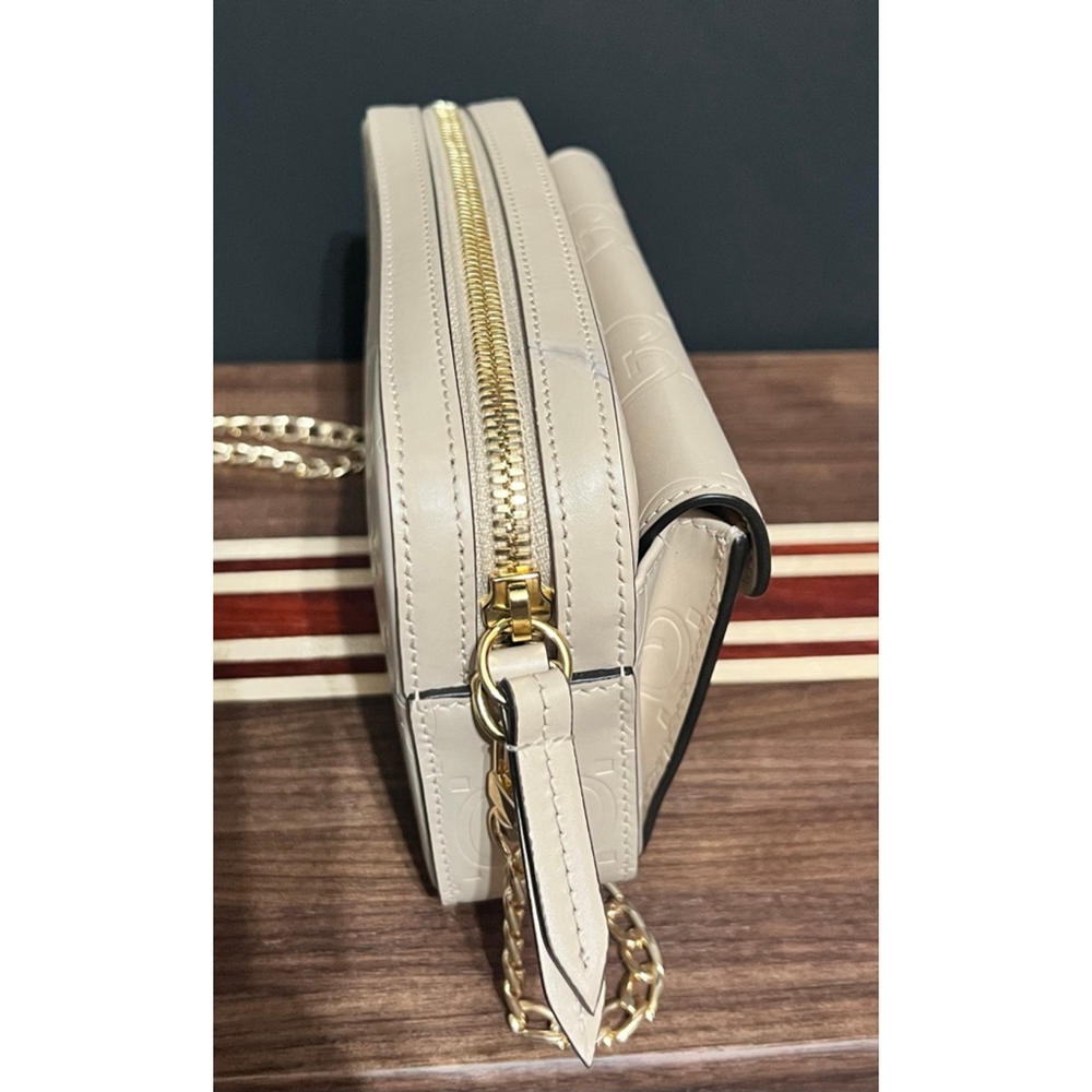 Gucci Jumbo GG Embossed Super Mini Shoulder Bag w/ Unbranded Strap - Picture 11 of 16